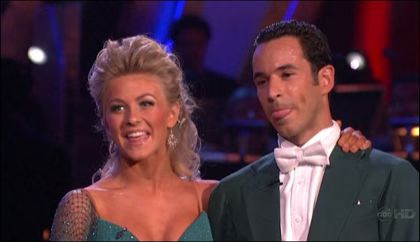 Helio Castroneves and Julianne Hough