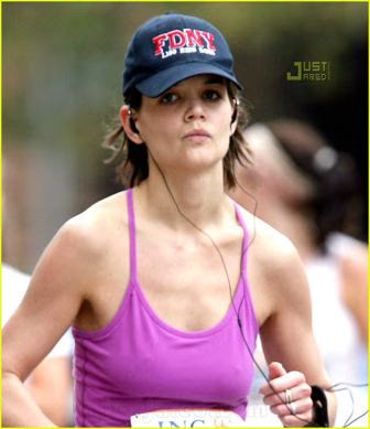 Katie Holmes New York City Marathon