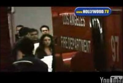 Britney Spears wheeled in a stretcher emergency room