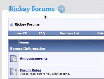 Rickey Forums
