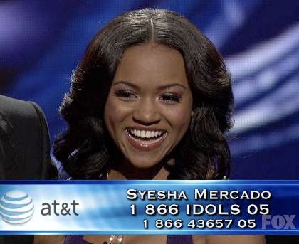 Syesha Mercado American Idol Top 5