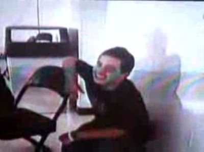 David Archuleta crawls under table