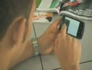 Lewis Hamilton BlackBerry Storm