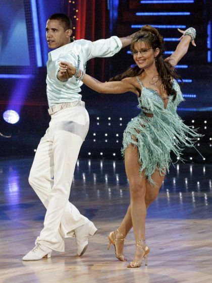 Barack Obama and Sarah Palin Dancing with the Stars