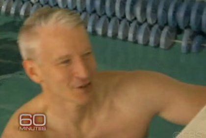 Anderson Cooper Swimming