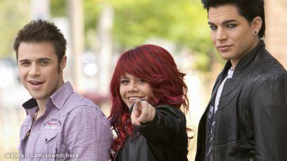 Kris Allen, Adam Lambert and Allison Iraheta