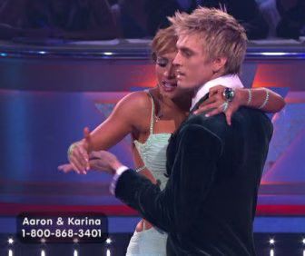 Aaron Carter and Karina Smirnoff
