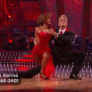 Aaron Carter and Karina Smirnoff