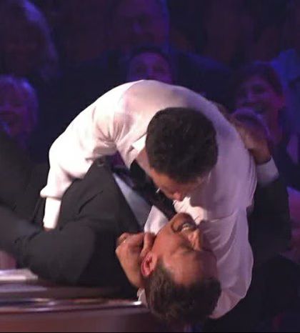 Donny Osmond dips Bruno Tonioli