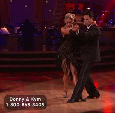 Donny Osmond and Kym Johnson