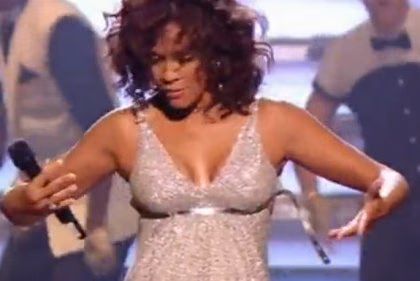 Whitney Houston on X Factor - Wardrobe Malfunction