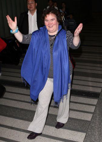 Susan Boyle Arrives at LAX