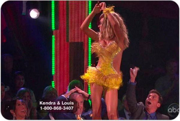 Kendra Wilkinson and Louis Van Amstel  Samba