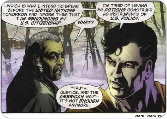 Superman Renounces His US Citizenship