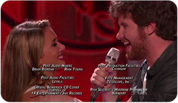 Casey abrams kissing