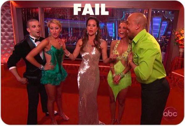 Brooke Burke  Coin Toss Fail on Dancing with the Stars
