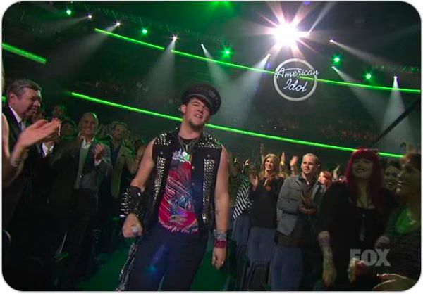 James Durbin with Judas Priest on American Idol Finale