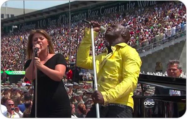 Kelly Clarkson and Seal - National Anthem - Indianapolis 500.jpg Kelly Clarkson and Seal National Anthem Indianapolis 500