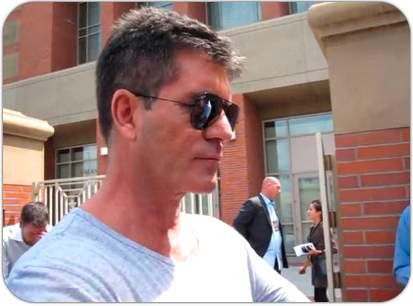 Simon Cowell and Paula Abdul  X Factor Press Interviews