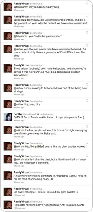 Sohaib Athar unknowingly Live-Tweeted Osama Bin Laden raid in Abbottabad 02-2011-05-02