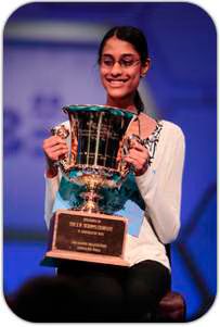 Cymotrichous  Sukanya Roy wins 84th Scripps National Spelling Bee