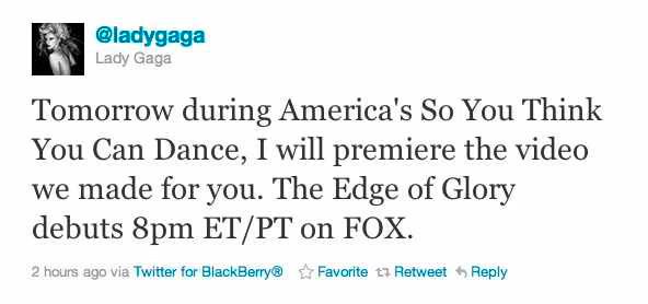 Lady Gaga's 'The Edge of Glory' music video sytycd.avif Lady Gaga s The Edge of Glory music video SYTYCD