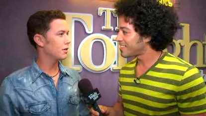 Scotty McCreery backstage at Tonight Show