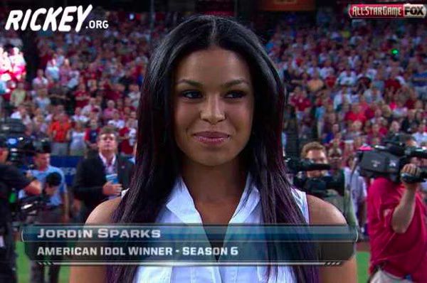 Jordin Sparks  National Anthem  MLB All Star Game