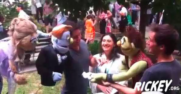 Rob and Ricky from Avenue Q got married  Video