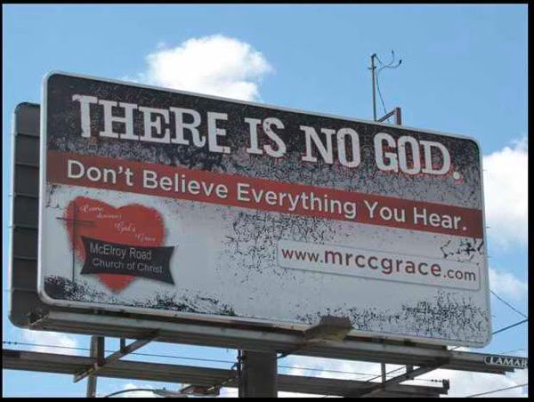 Church s Anti Atheist Billboard Is Actually A Pro Atheist Message