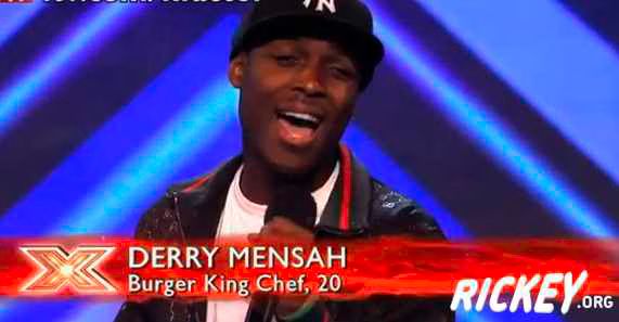 Derry Mensah - Can You Help Me - The X Factor Audition.jpg Derry Mensah Can You Help Me The X Factor Audition