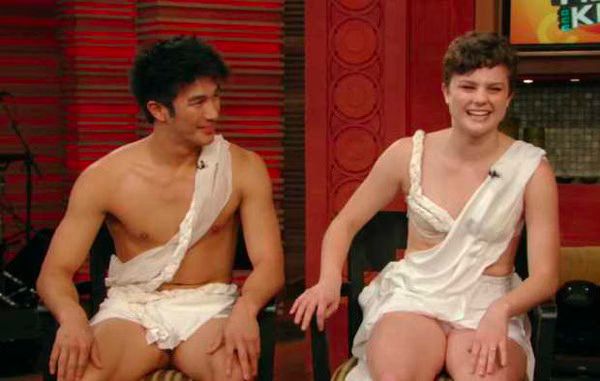 Melanie Moore and Marko Germar on Live with Regis and Kelly