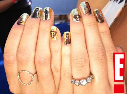 Paul McDonald painted on Nikki Reed s nails