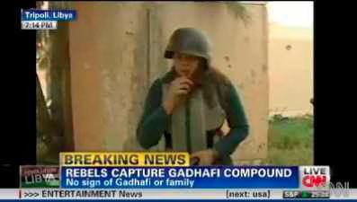 Sara Sidner hit by bullet shells while reporting for CNN