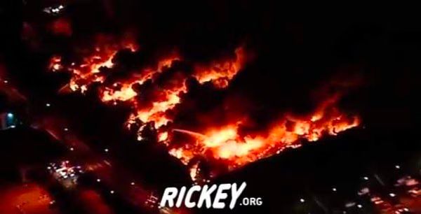 Sony Warehouse burned down in London riots