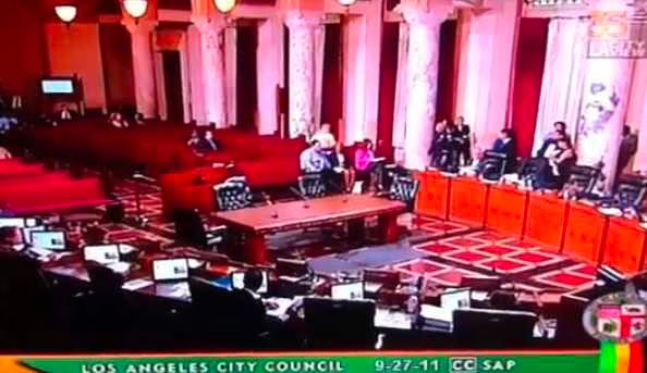 Looking for Mike Hunt at the L A City Council  Video