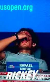 Rafael Nadal Faints at U S Open Press Conference  Video