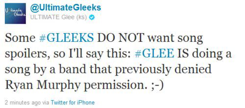 Season 3 Glee Song Speculation