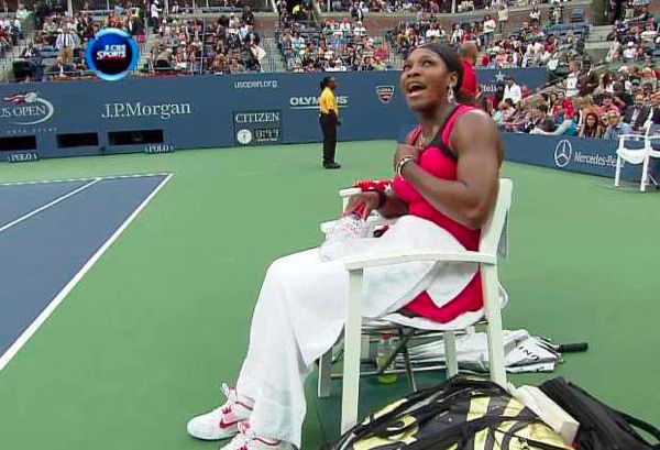 Serena Williams calls umpire a  hater and  loser at U S Open  Video