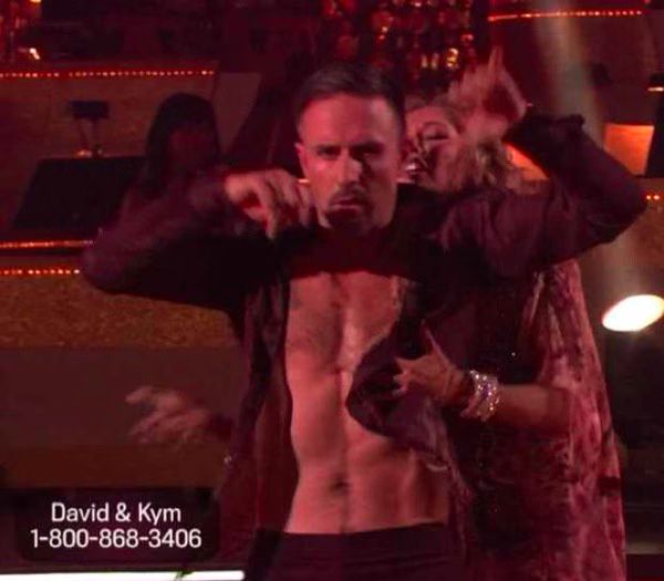 David Arquette and Kym Johnson  Rumba