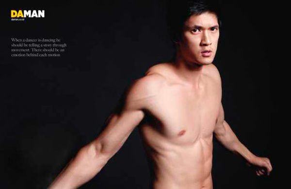 Harry Shum Jr Shirtless for DA Man  Picture