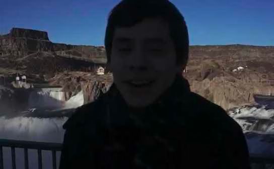 David Archuleta - Shoshone Falls - Video Blog.jpg David Archuleta Shoshone Falls Video Blog