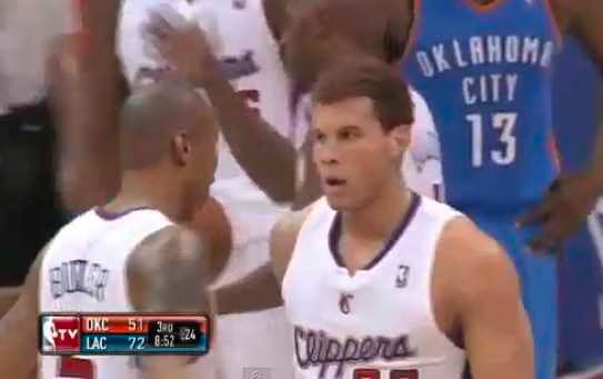 Blake Griffin dunks over Kendrick Perkins  Video