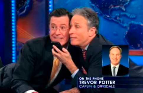 Jon Stewart and Stephen Colbert  Super PAC Non Coordination Rules
