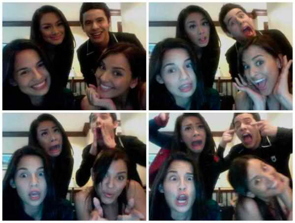 David Archuleta  Having fun on the set of Nandito Ako
