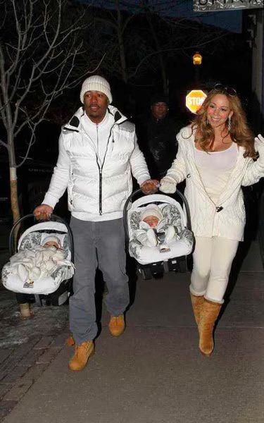 Mariah Carey and Dem Babies in Aspen 01 2012 01 02