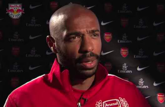 Thierry Henry reacts to Arsenal loan from NY Red Bulls
