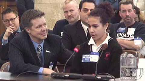 15 Year Old Testifies for Gay Marriage in New Jersey  Video