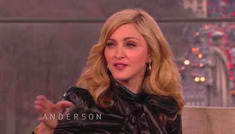 Madonna disses Anderson Cooper on his show.jpg Madonna disses Anderson Cooper on his show