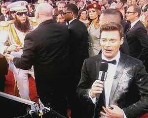 Ryan Seacrest Ash Oscars The Dictator